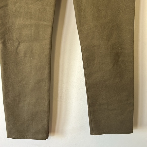 Veronica Beard ADELAIDE ZIPPER POCKET SKINNY STRAIGHT LEG PANTS ARMY GREEN Sz 8 - Picture 5 of 14